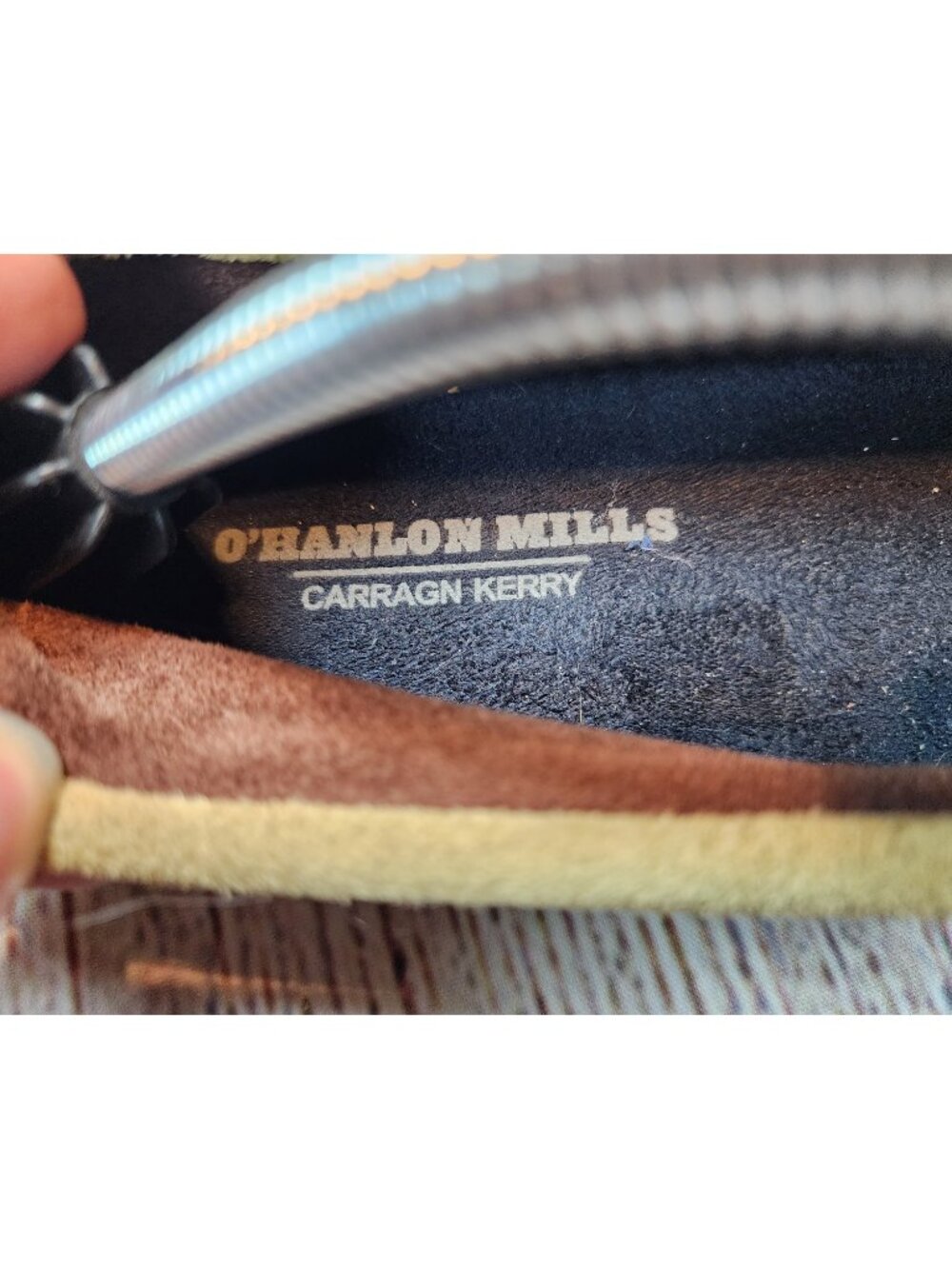 O'Hanlon Mills Carragn Kerry Fringe Leather Suede Moccasins Men Size 11 Heritage - Picture 3 of 9